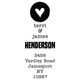 Heart of Mine Vertical Wood Handle Rubber Stamp Image 2 of 2